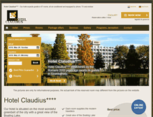 Tablet Screenshot of claudiushotel.hu